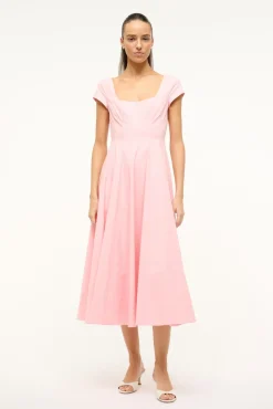SHORT SLEEVE WELLS DRESS PEARL PINK