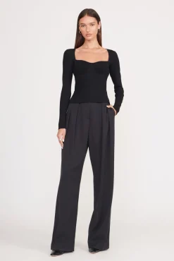 SILHOUETTE TOP BLACK