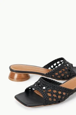 SIMONE CROCHET HEEL BLACK