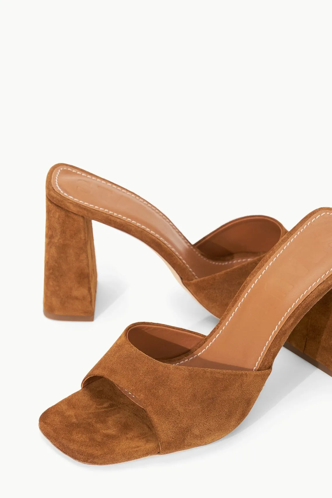 SLOANE HEEL TAN SUEDE