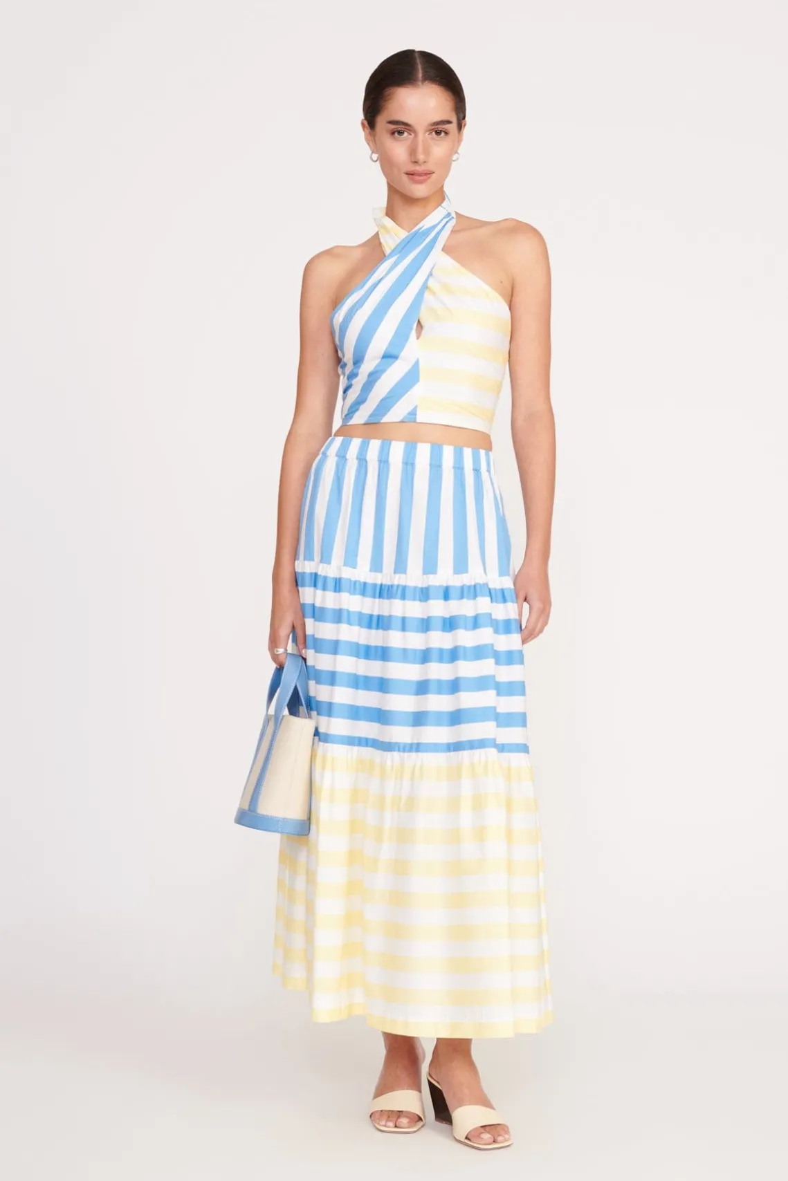 SMOCKED KAI TOP BUTTERCUP SEASHORE STRIPE