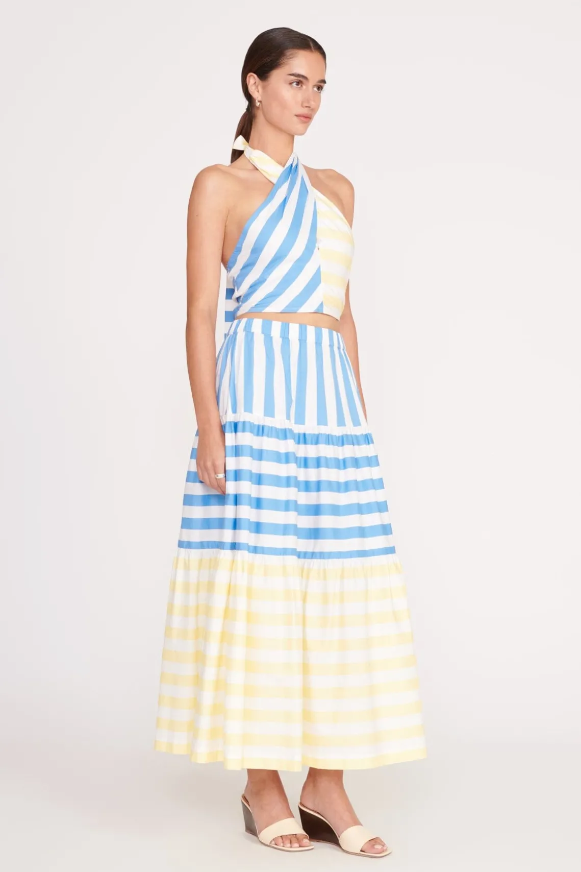 SMOCKED KAI TOP BUTTERCUP SEASHORE STRIPE