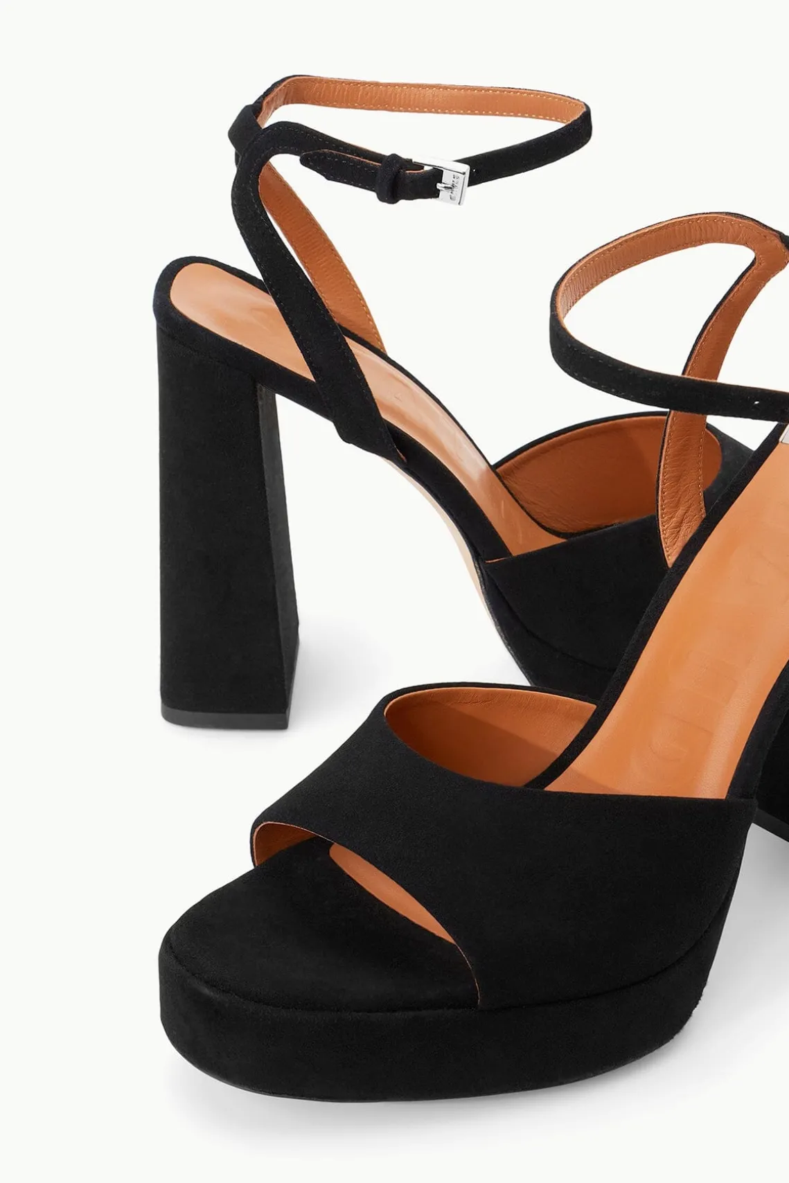 SOLANGE PLATFORM BLACK SUEDE