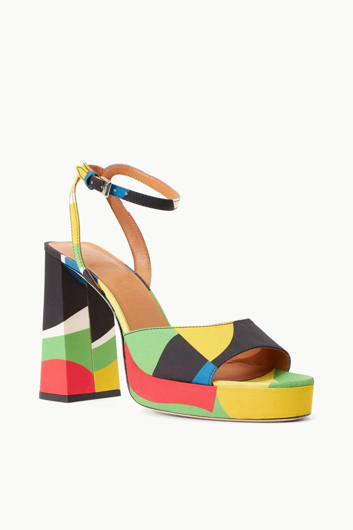 SOLANGE PLATFORM MARBLE WAVE TAFFETA