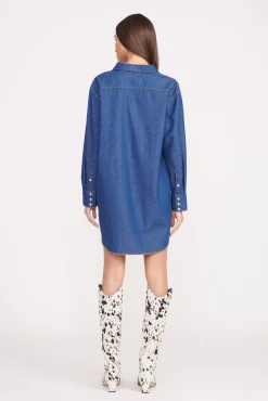 STAUD + WRANGLER THE OVERSIZED WESTERN DARK RINSE