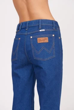 STAUD + WRANGLER THE STRAIGHT CUT JEAN DARK RINSE