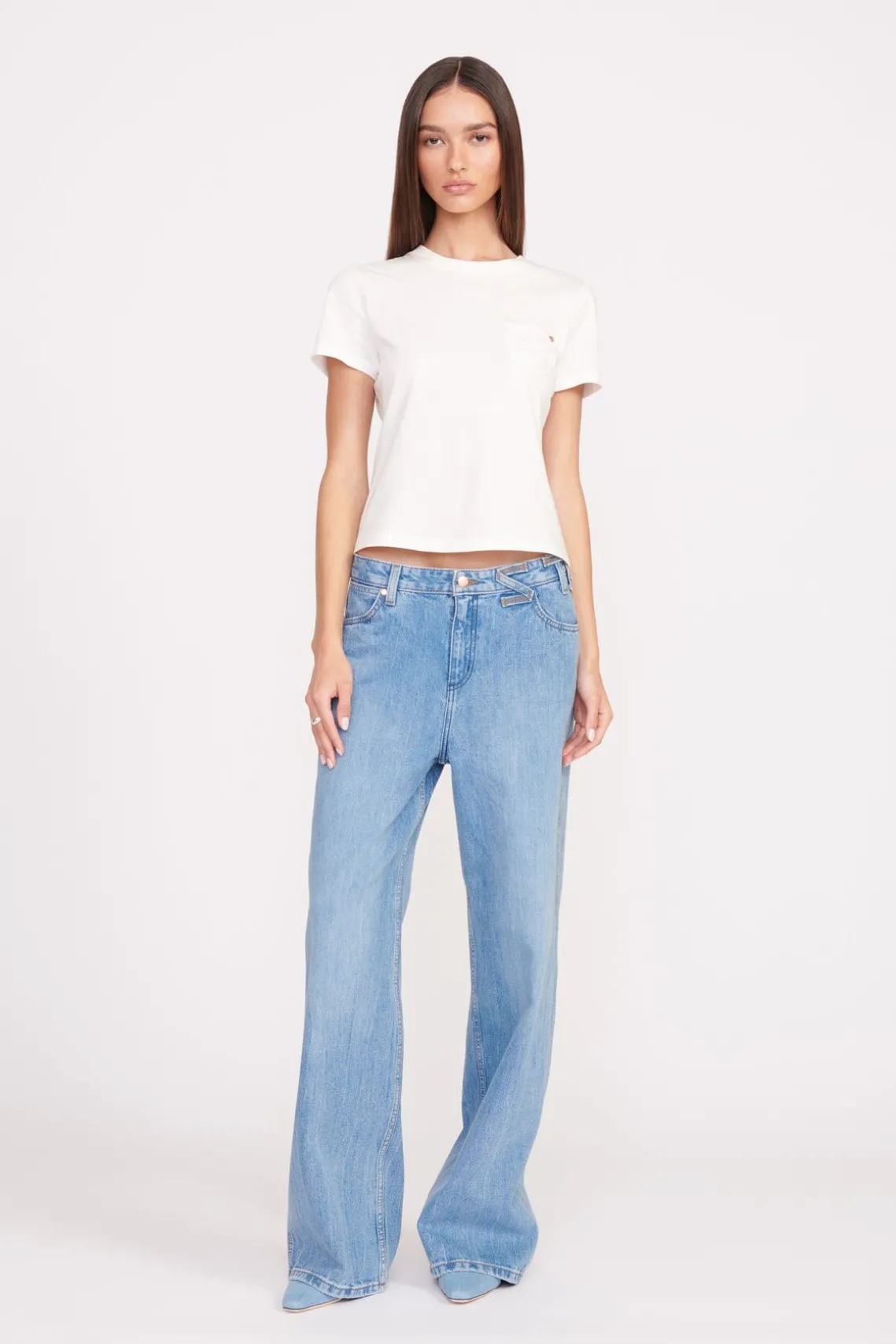 STAUD + WRANGLER THE W TEE WHITE