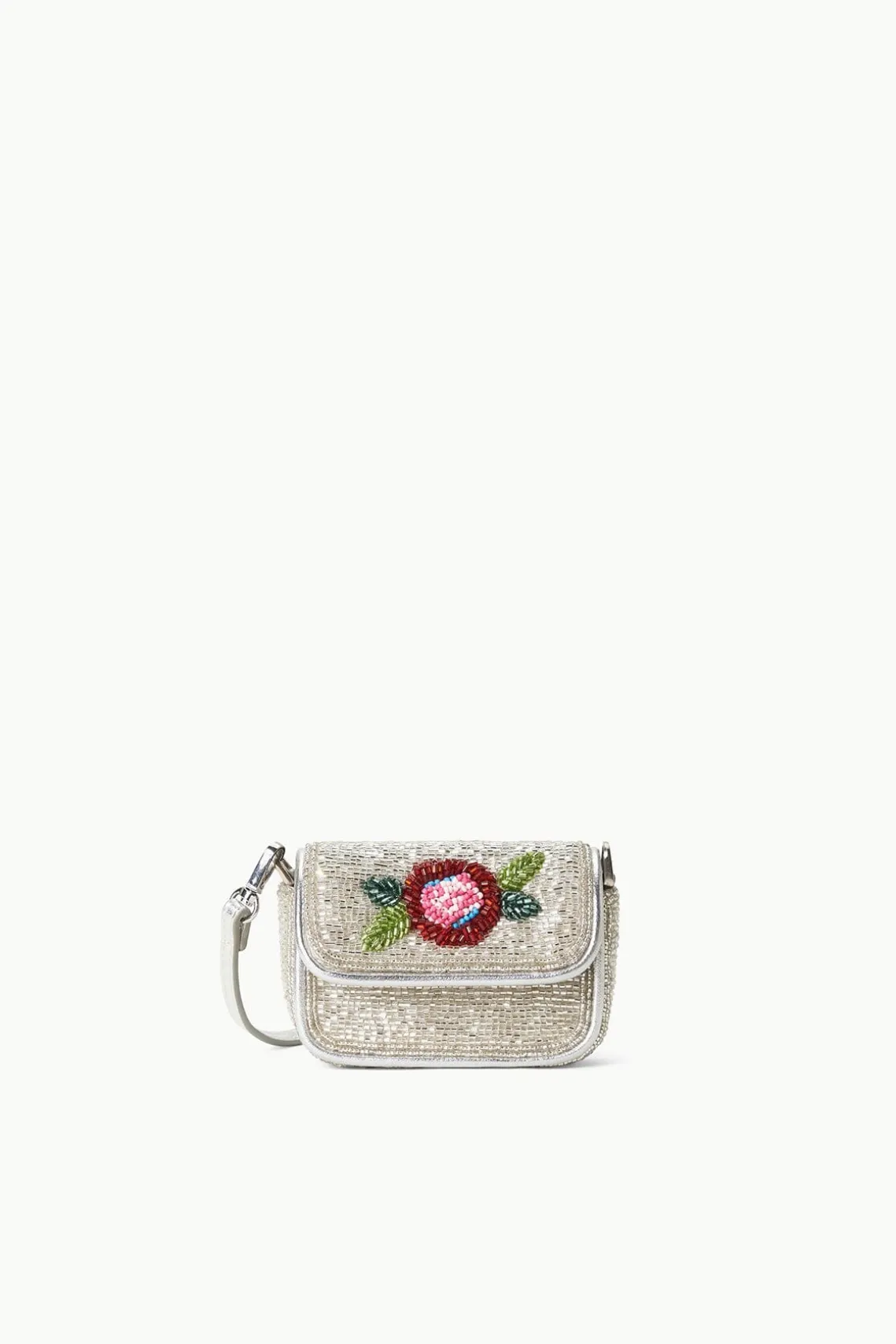 TINY TOMMY BEADED CROSSBODY DIAMOND ROSE