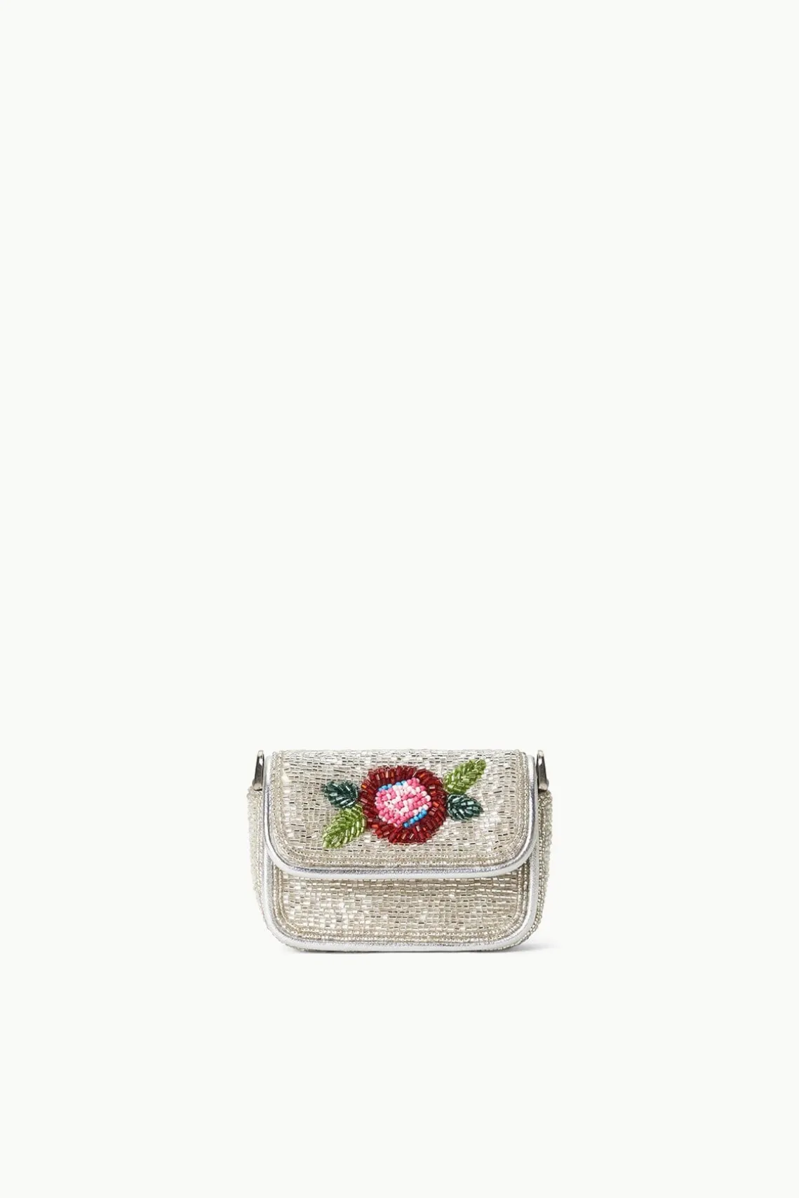 TINY TOMMY BEADED CROSSBODY DIAMOND ROSE