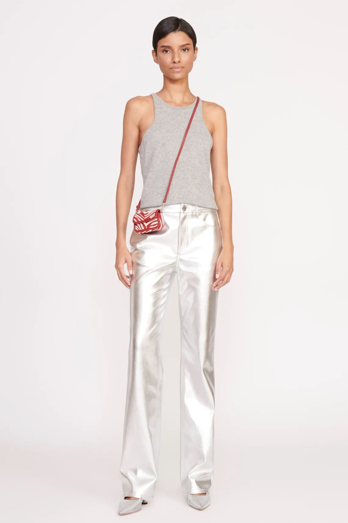 TINY TOMMY BEADED CROSSBODY SCARLET WHITE