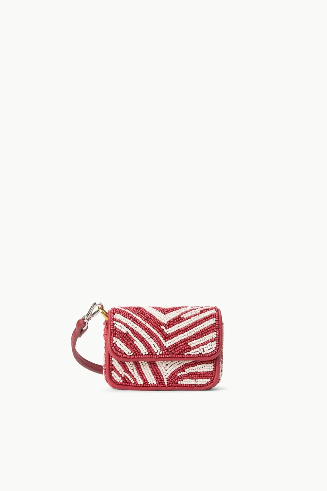 TINY TOMMY BEADED CROSSBODY SCARLET WHITE