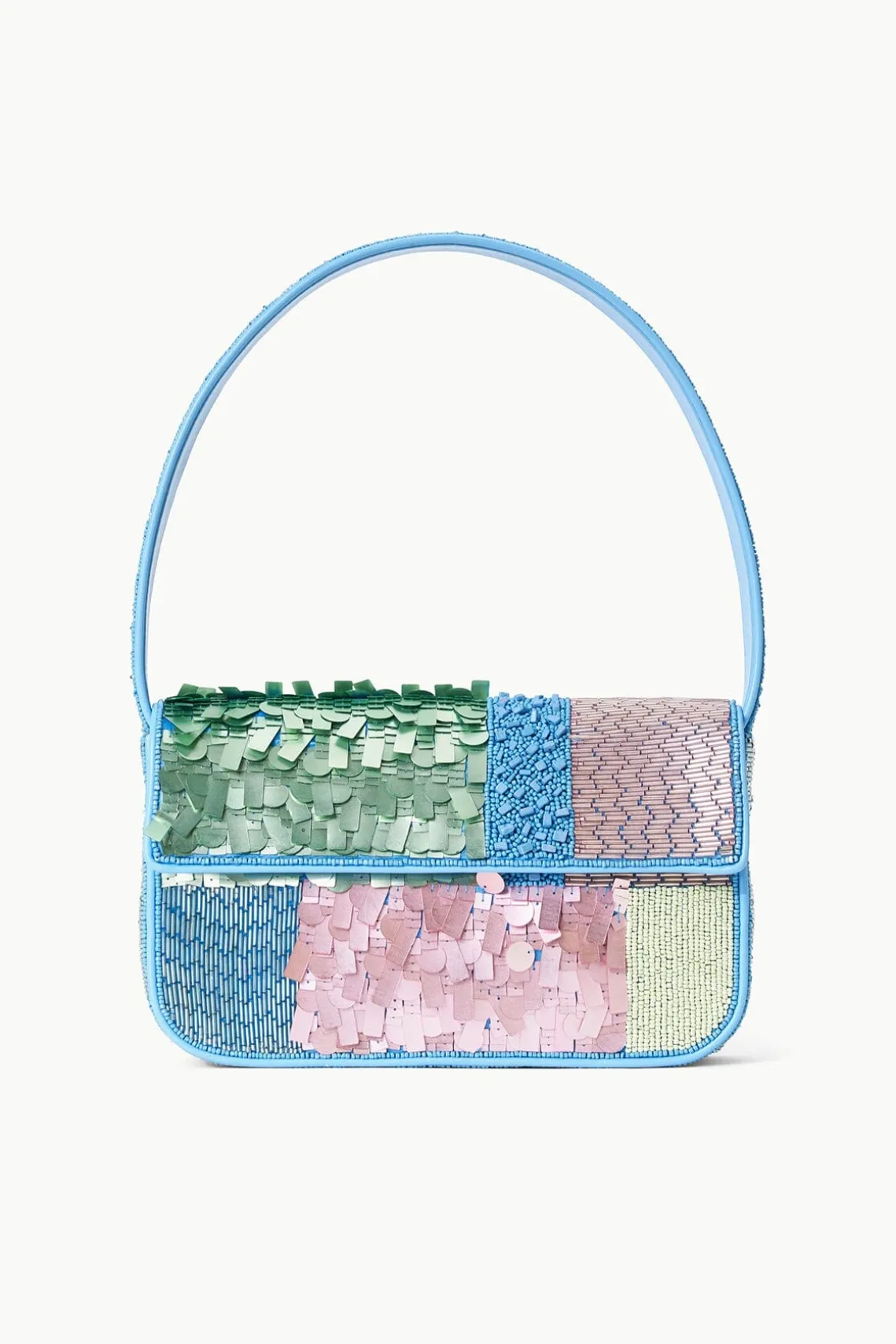 TOMMY BEADED BAG PATCHWORK SHERBET