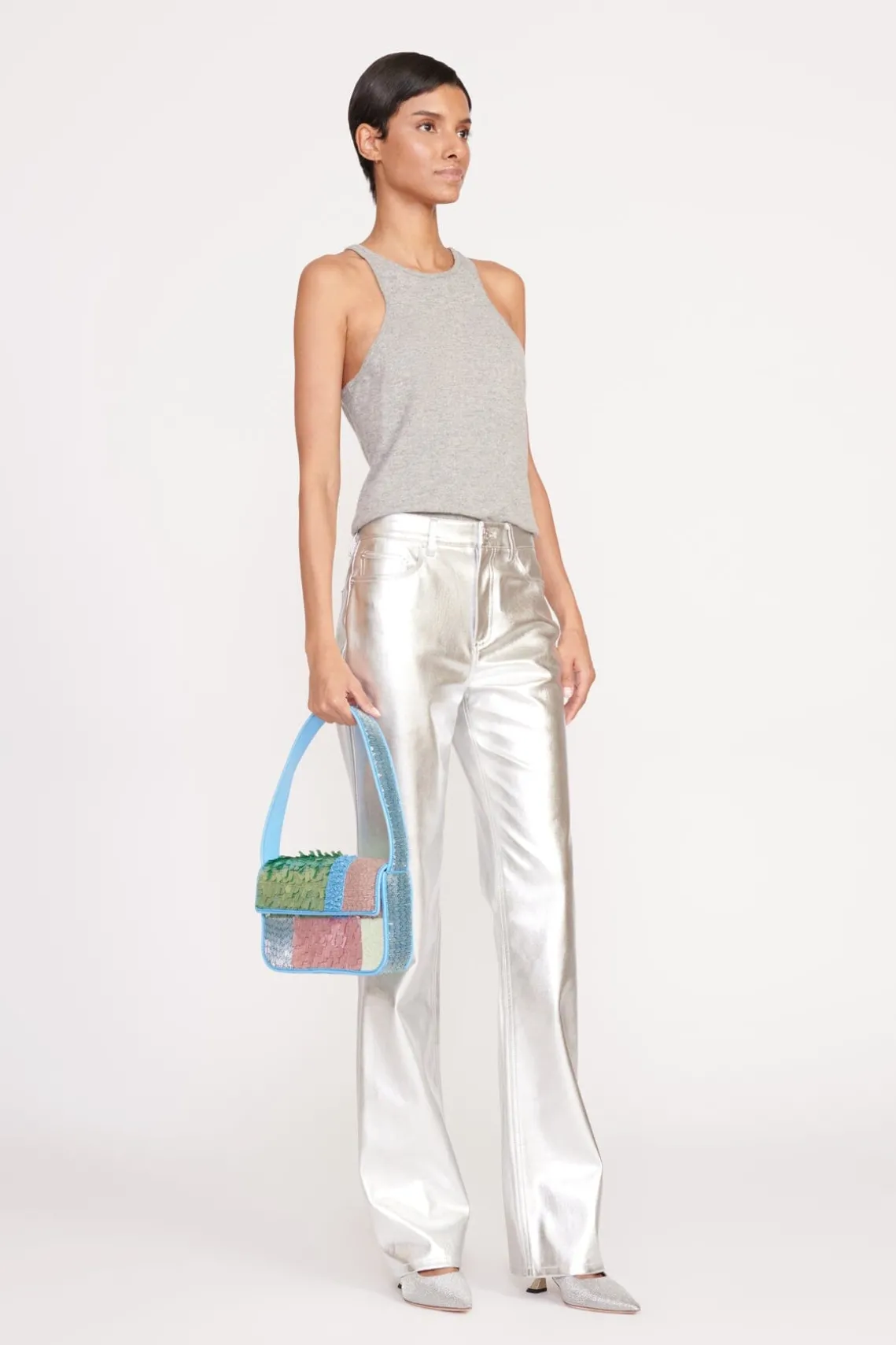 TOMMY BEADED BAG PATCHWORK SHERBET