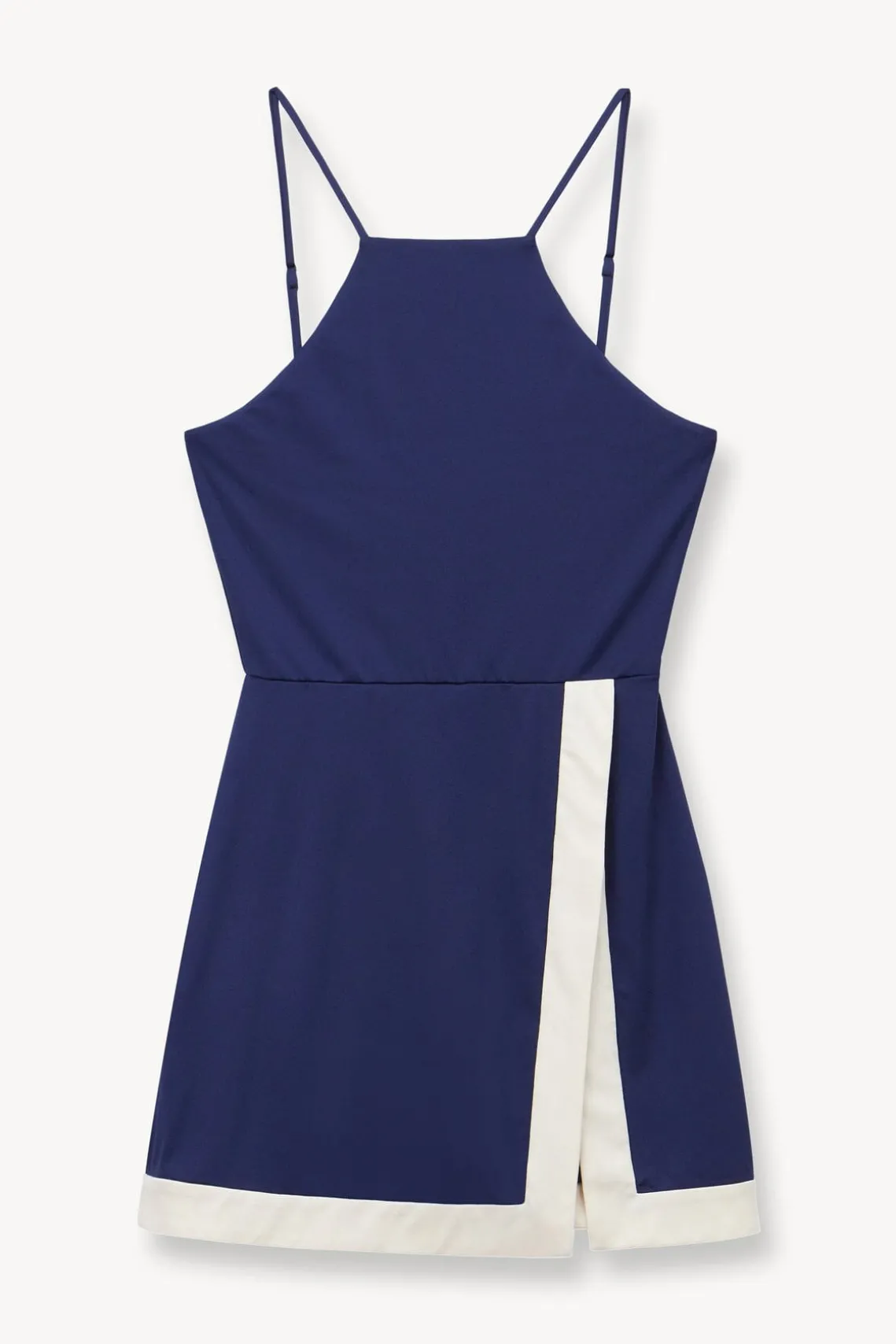 TOP SPIN DRESS NAVY IVORY
