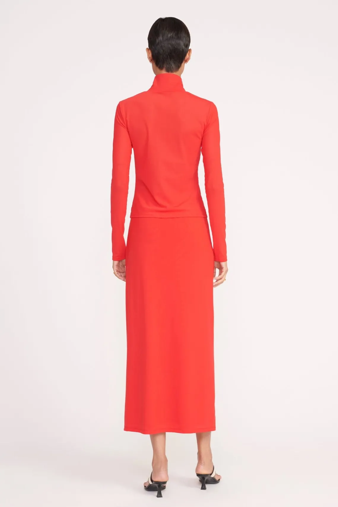 TREY SKIRT RED ROSE