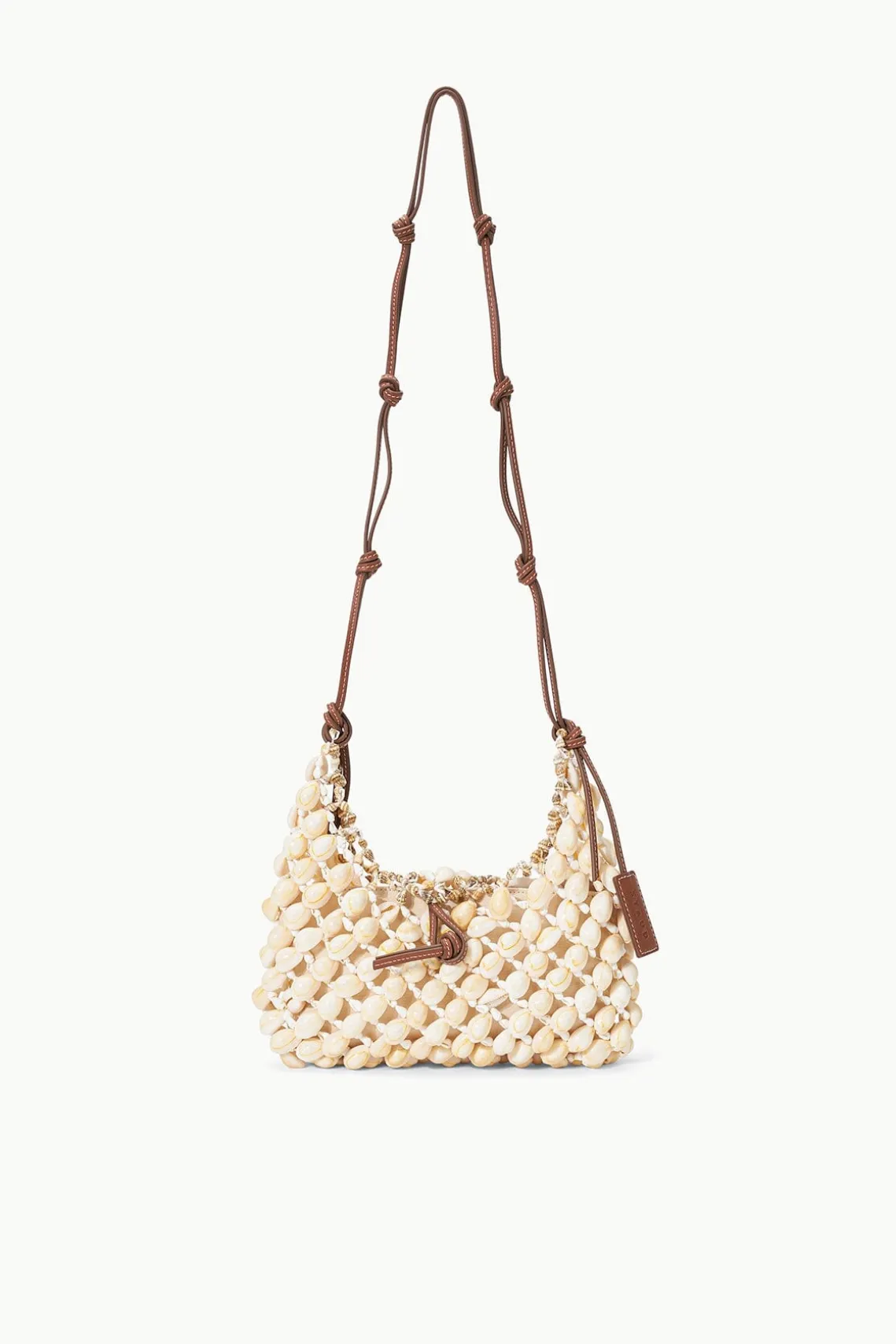 VACANZA SHELL SHOULDER BAG NATURAL TAN