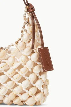 VACANZA SHELL SHOULDER BAG NATURAL TAN