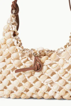 VACANZA SHELL SHOULDER BAG NATURAL TAN