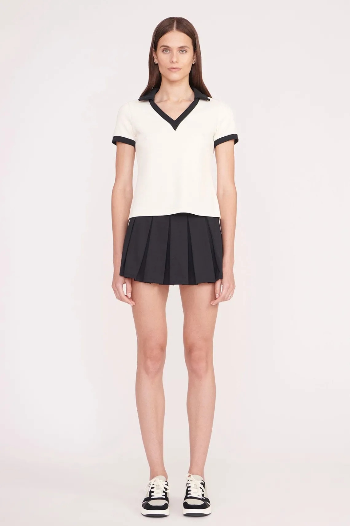 VOLLEY TOP IVORY BLACK