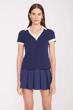 VOLLEY TOP NAVY IVORY