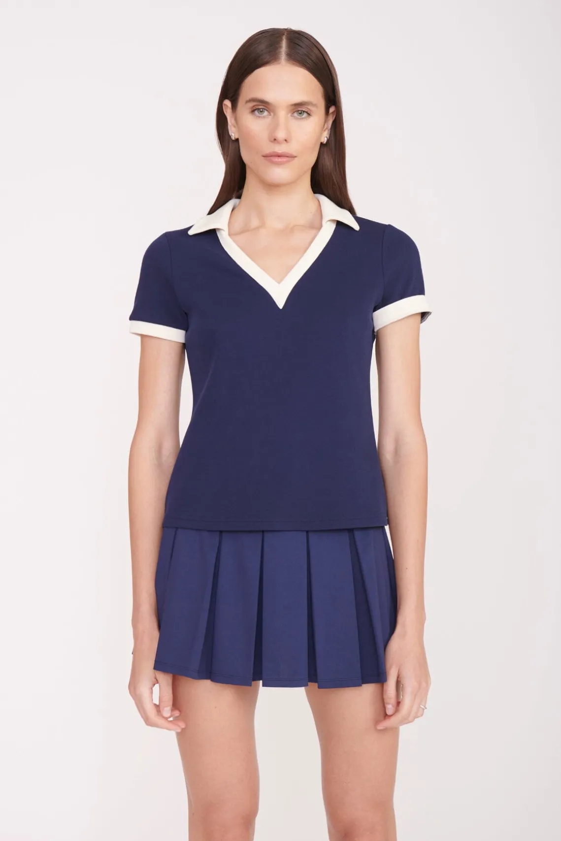 VOLLEY TOP NAVY IVORY