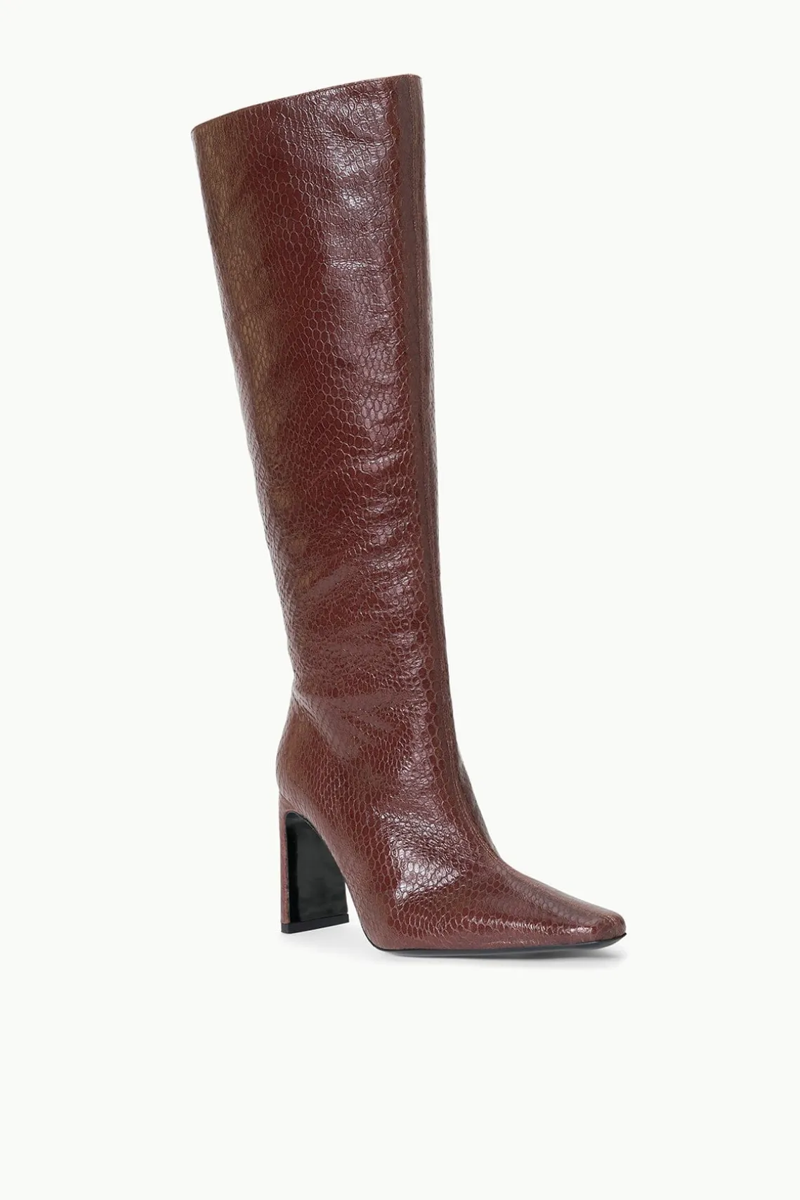 WALLY HIGH HEEL BOOT MAHOGANY