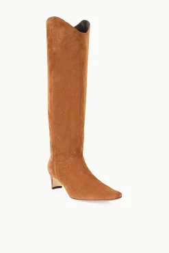 WESTERN WALLY BOOT TAN SUEDE