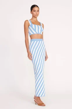 ZOLA TOP  BLUE SEASHORE STRIPE