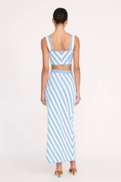 ZOLA TOP BLUE SEASHORE STRIPE